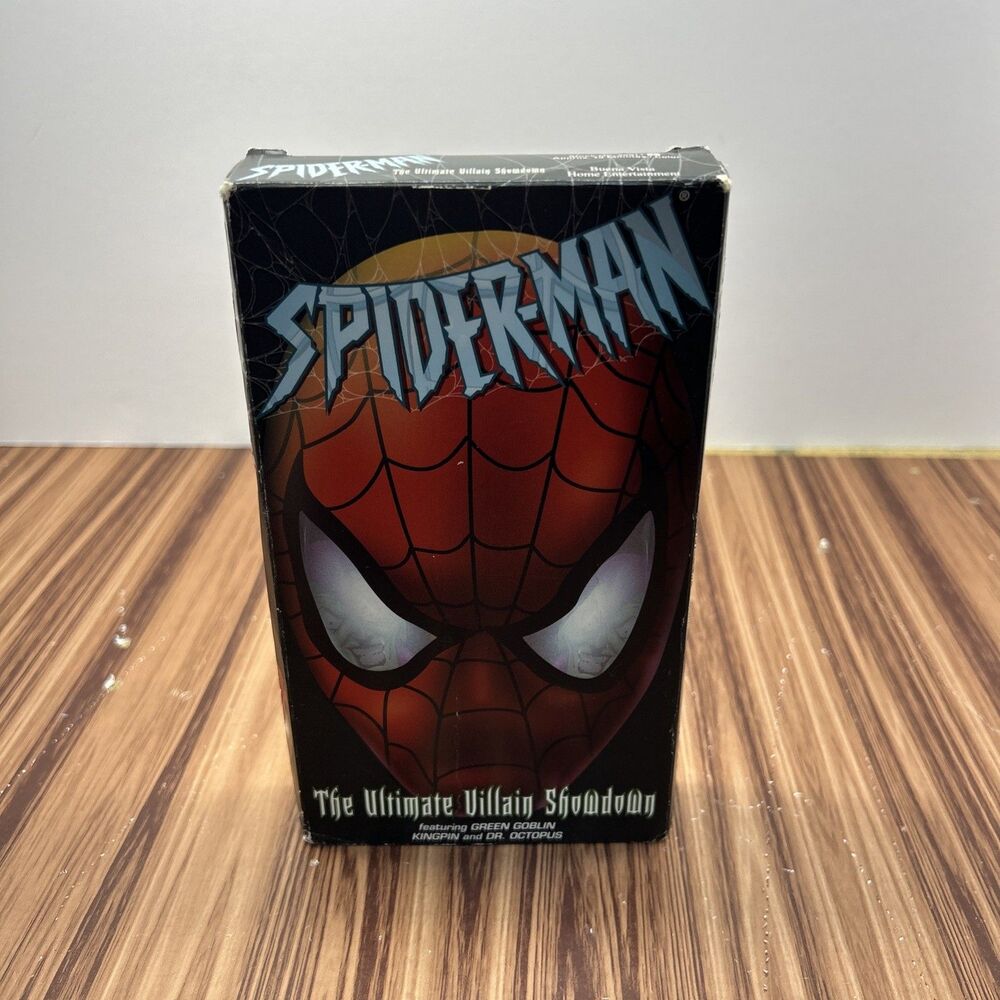 Spider-Man Ultimate Villain Showdown 2002 VHS Tested Marvel Plus 1960’s Origin
